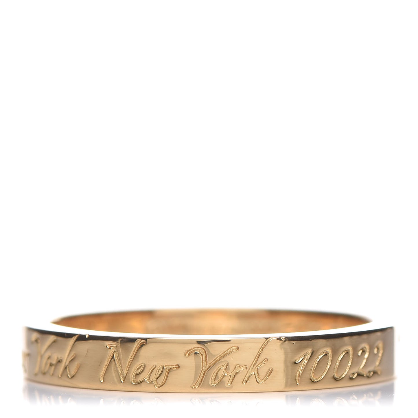 18K Yellow Gold Notes Ring 52 6