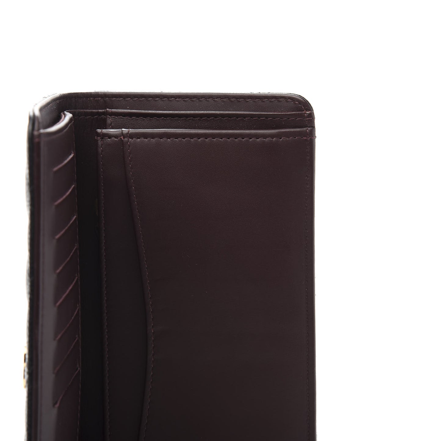 Caviar Quilted Yen Wallet Black
