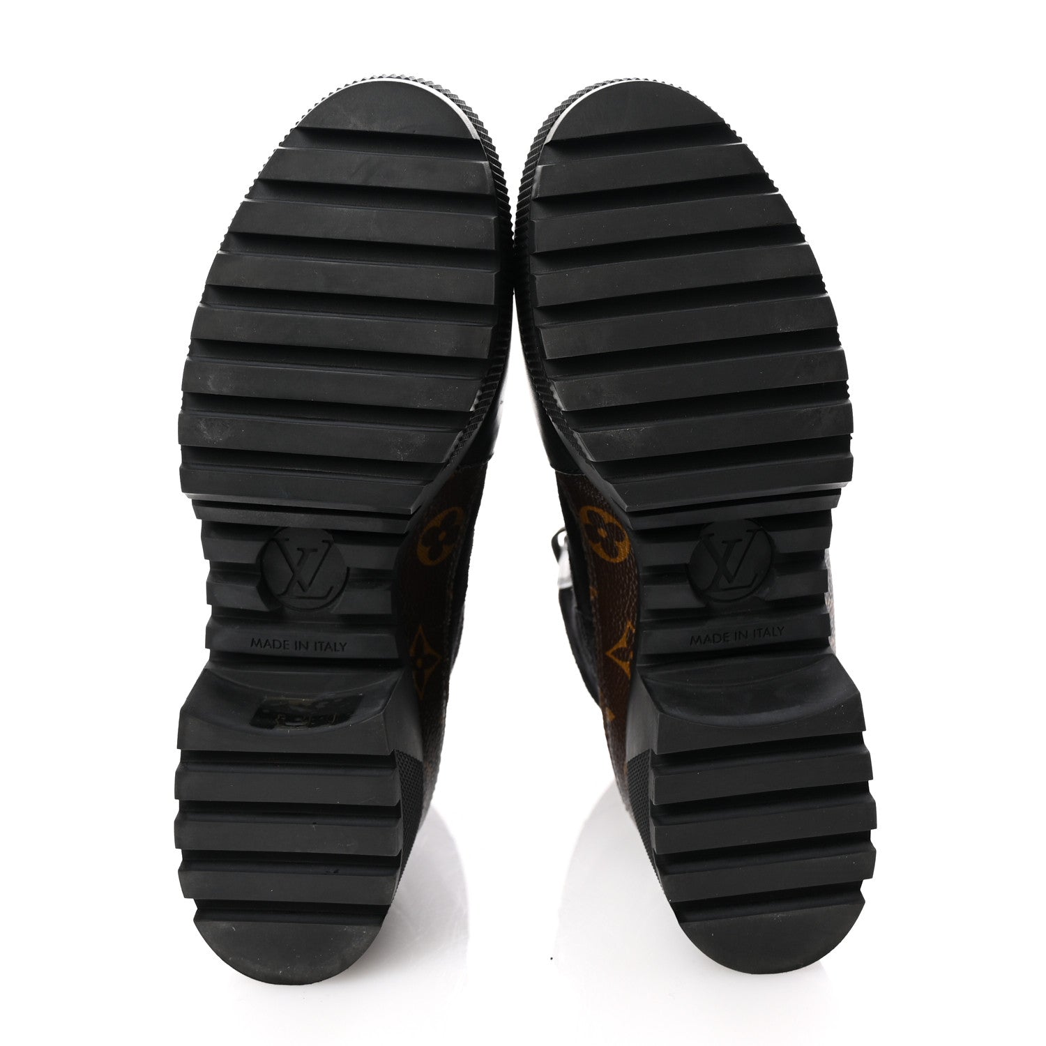 Louis Vuitton Suede Calfskin Monogram Laureate Platform Desert Boots 38 Black 7 of 11