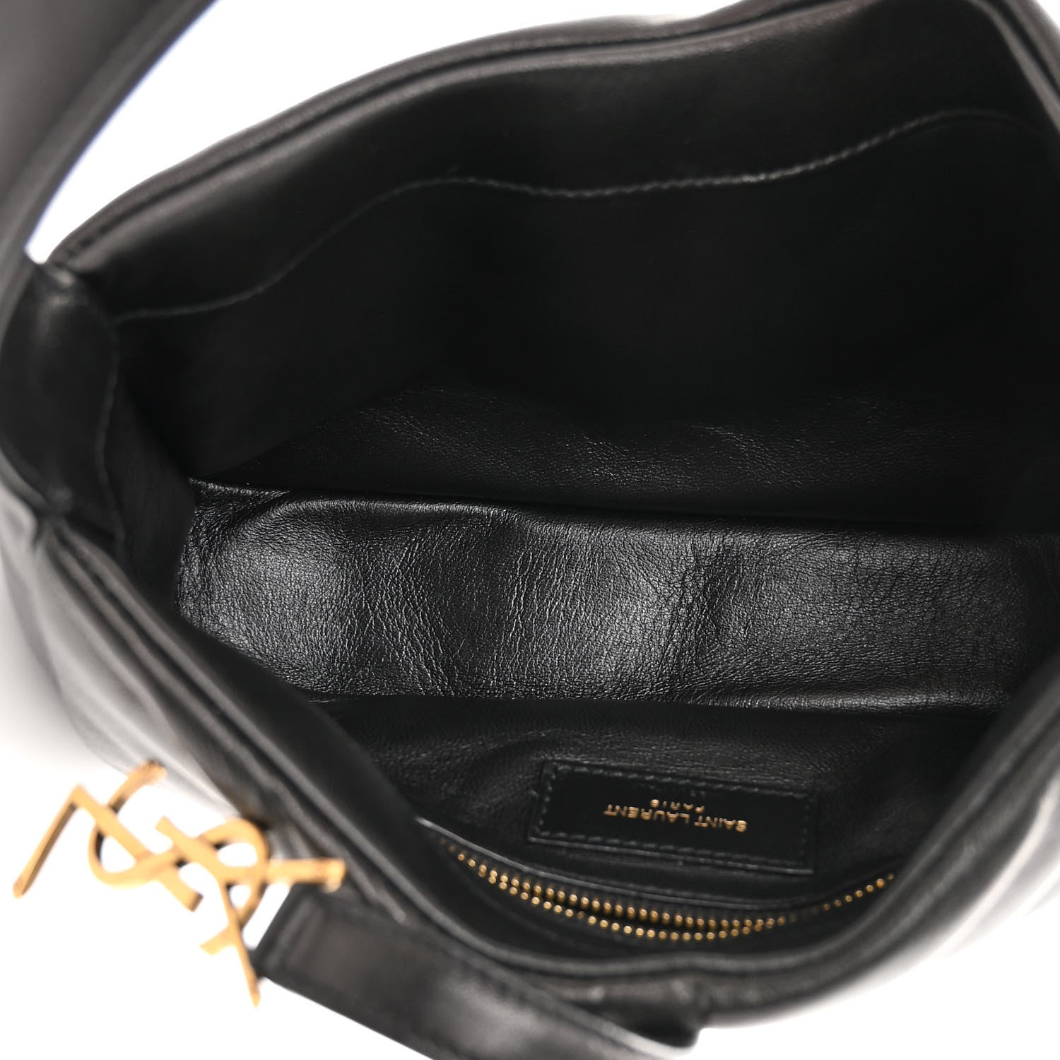 Saint Laurent Padded Lambskin Le 5 A 7 Hobo Black 5 of 12