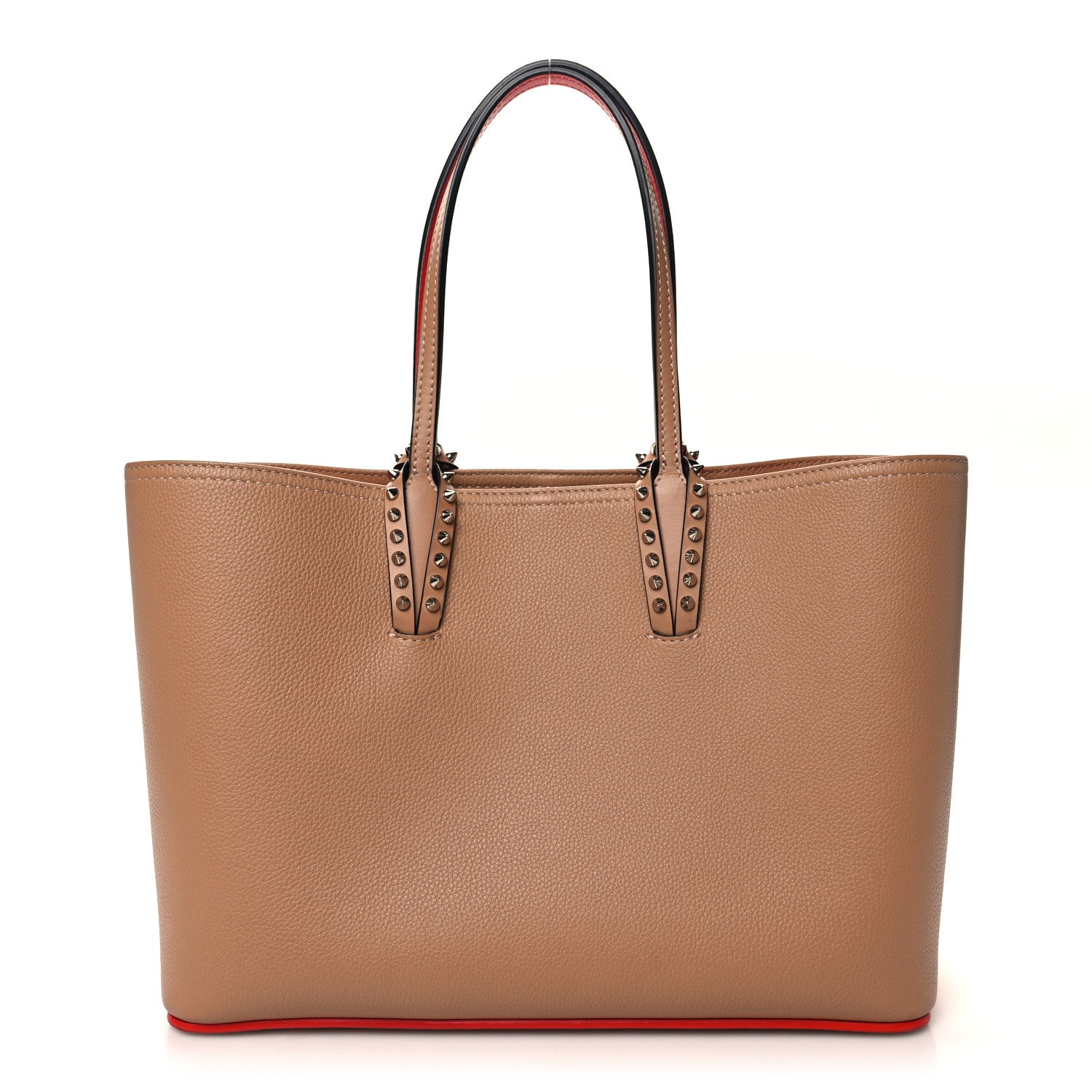 Christian Louboutin Calfskin Spikes East West Cabata Tote Nude 1 of 10