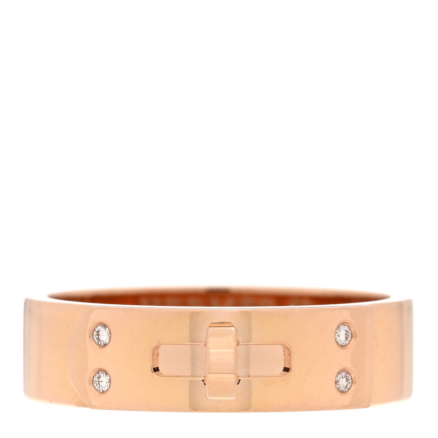 18K Rose Gold Diamond PM Kelly Ring 52 6