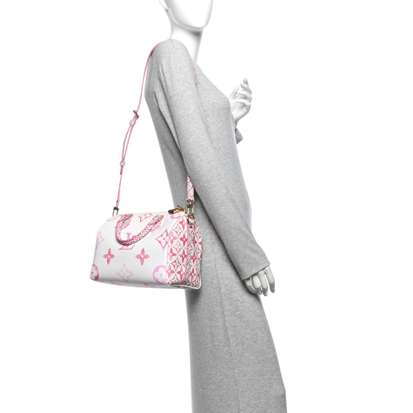 Monogram Giant By The Pool 2.0 Speedy Bandouliere 25 Rose