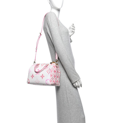 Louis Vuitton Monogram Giant By The Pool 2.0 Speedy Bandouliere 25 Rose 2 of 9