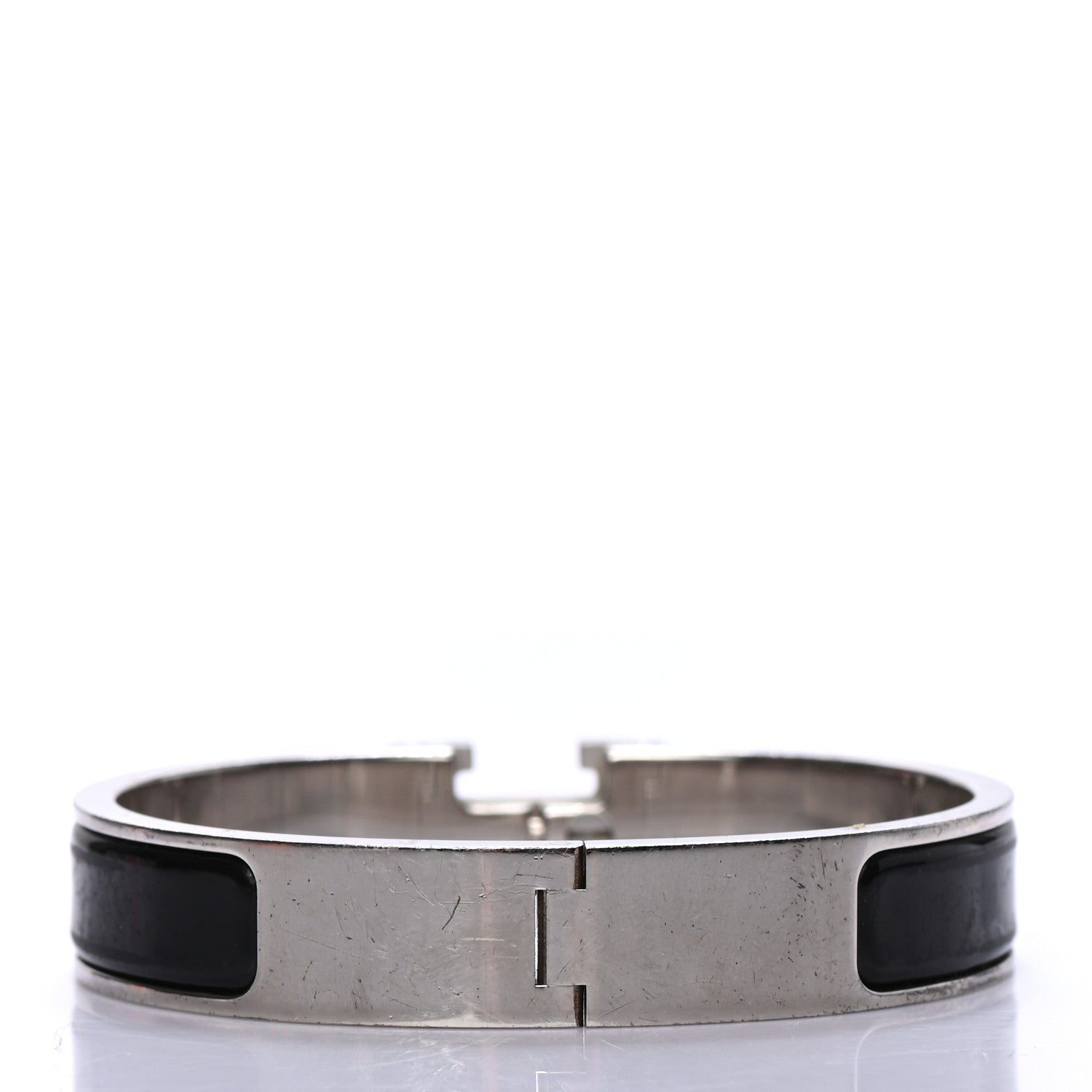 Hermes Enamel Narrow Clic Clac H Bracelet PM Black 3 of 4