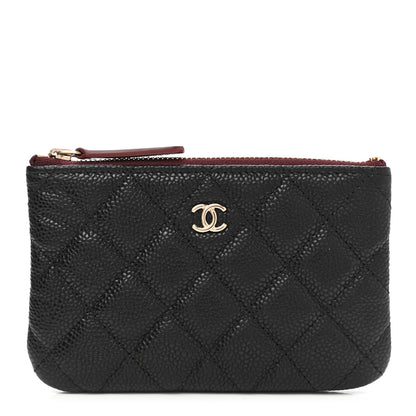 Chanel Caviar Quilted Small Cosmetic Case Black 1 of 8