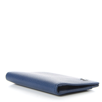Chanel Grained Calfskin Brilliant Card Holder Blue 4 of 7