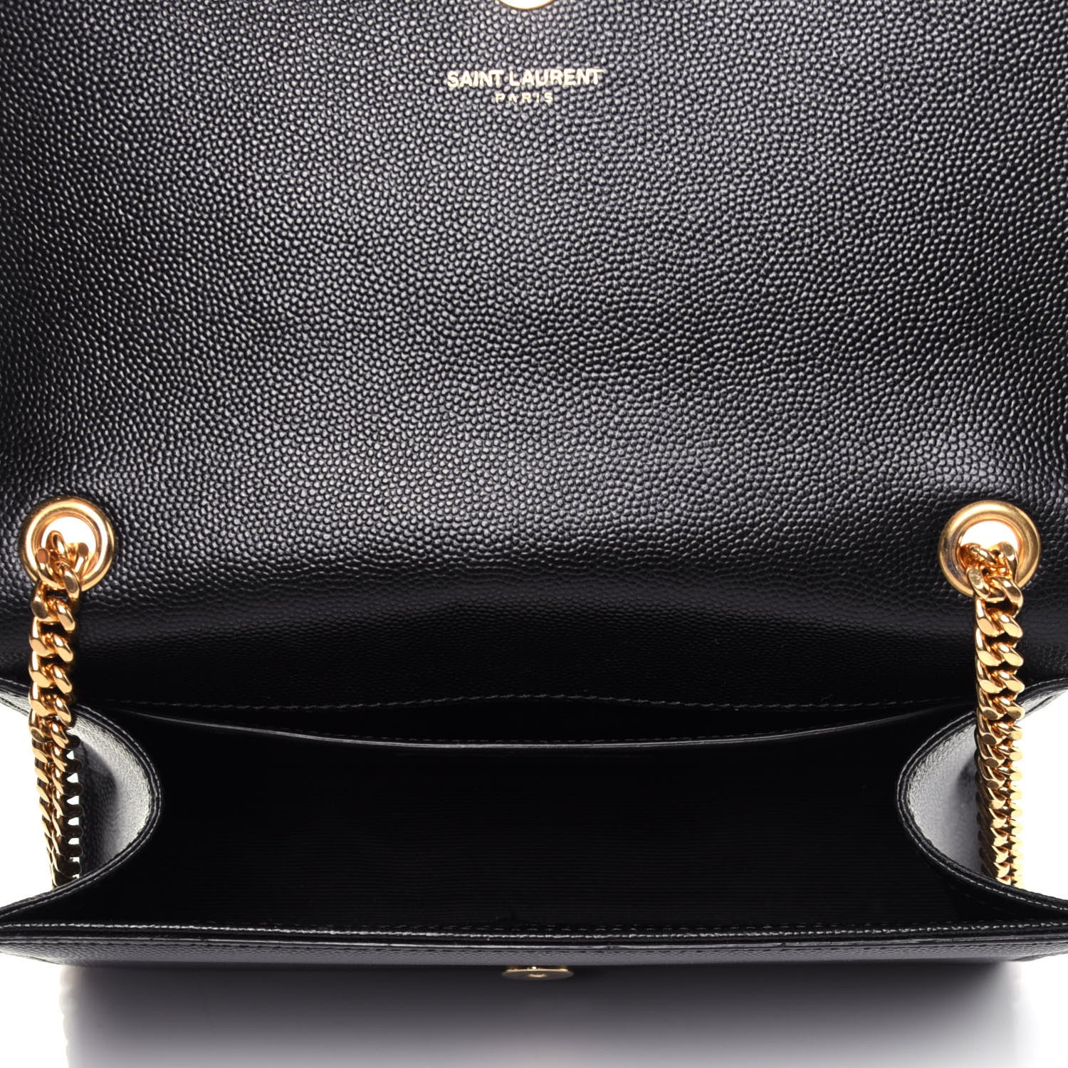 Saint Laurent Grain De Poudre Small Monogram Kate Satchel Black 4 of 10