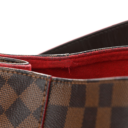 Louis Vuitton Damier Ebene Caissa Hobo Cherry 19 of 22