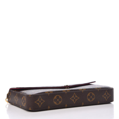 Louis Vuitton Monogram Pochette Felicie Chain Wallet Fuchsia 8 of 12