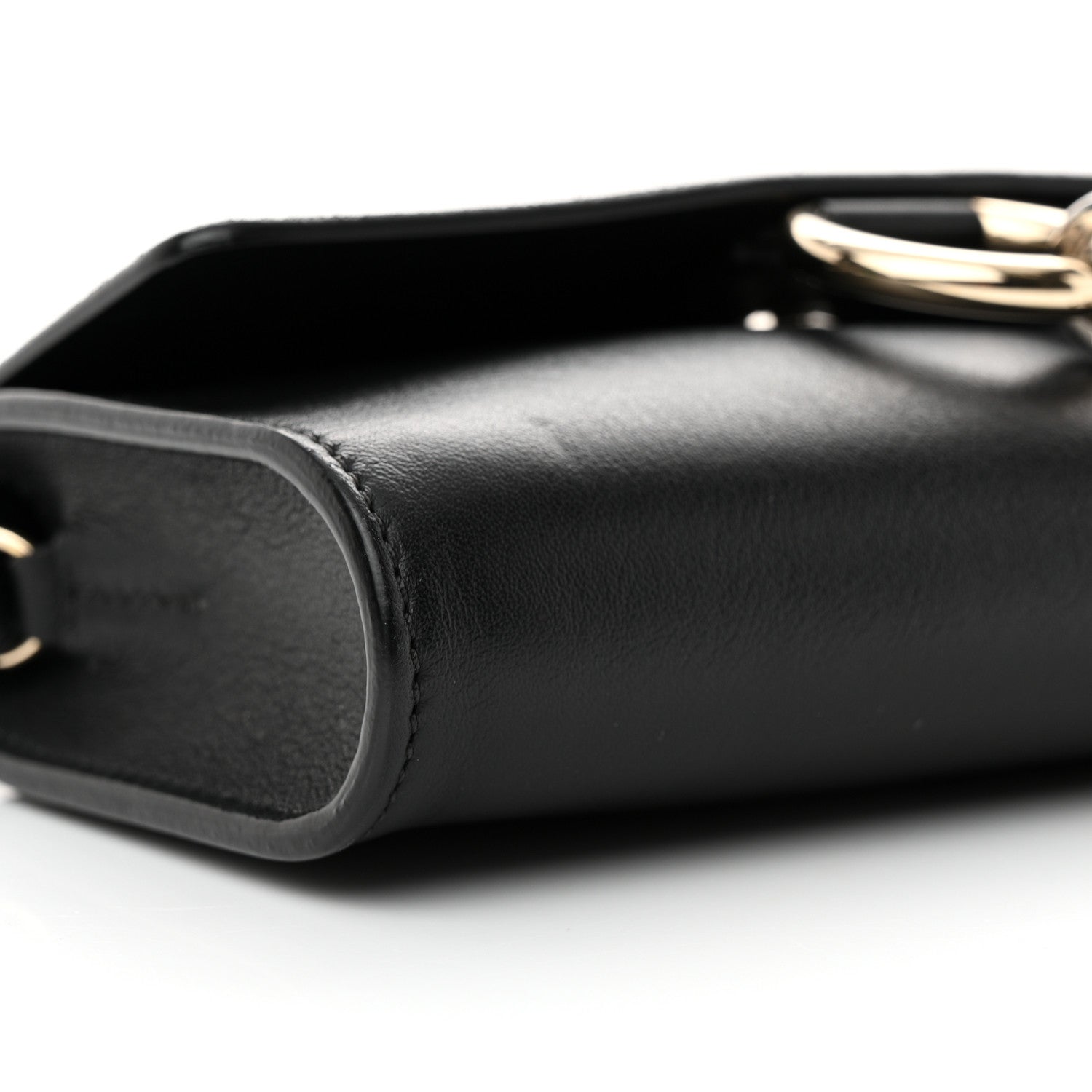 Chloe Suede Calfskin Mini Faye Shoulder Bag Black 8 of 9
