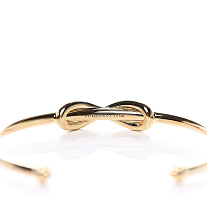 Tiffany 18K Yellow Gold Infinity Cuff Bracelet 4 of 5