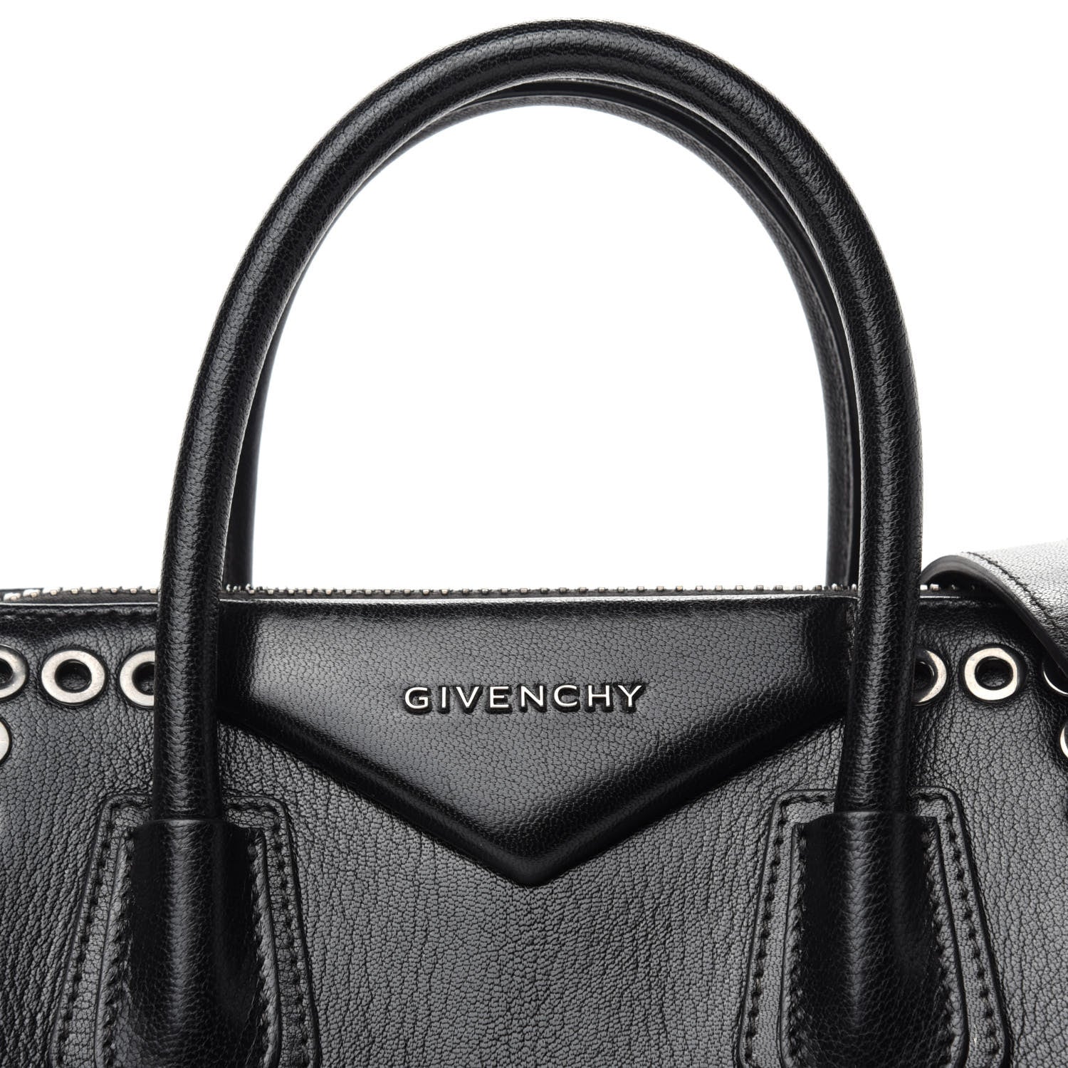 Givenchy Sugar Goatskin Small Eyelet Antigona Black 10 of 10