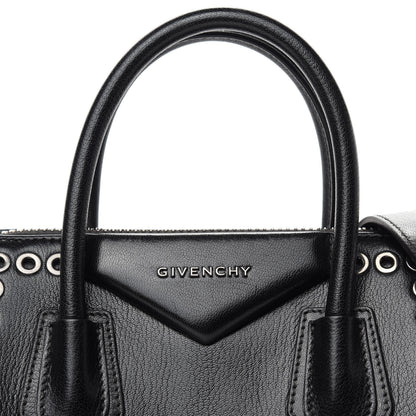 Givenchy Sugar Goatskin Small Eyelet Antigona Black 10 of 10