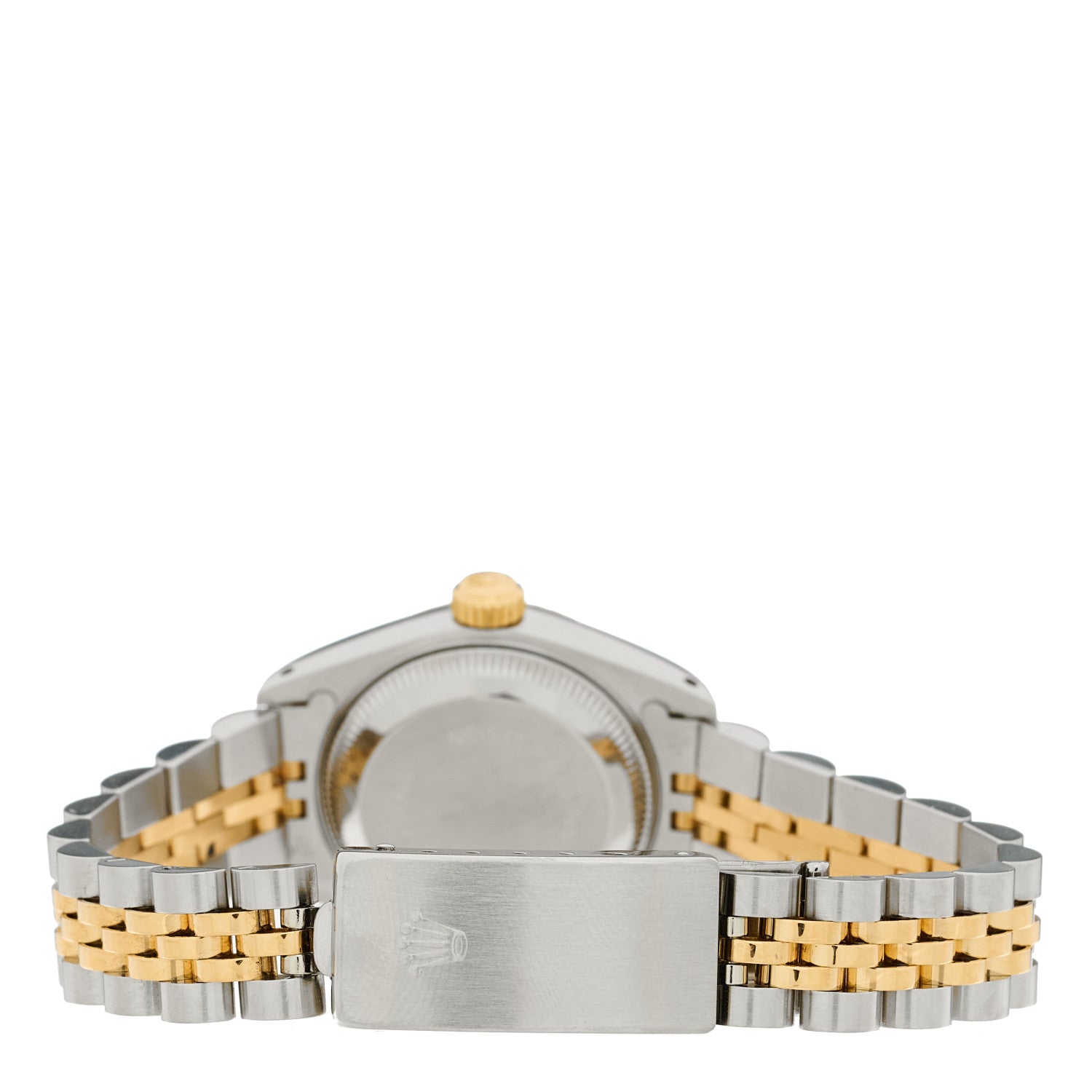 Rolex Stainless Steel 18K Yellow Gold Diamond 26mm Oyster Perpetual Datejust Watch Champagne 69173 3 of 4