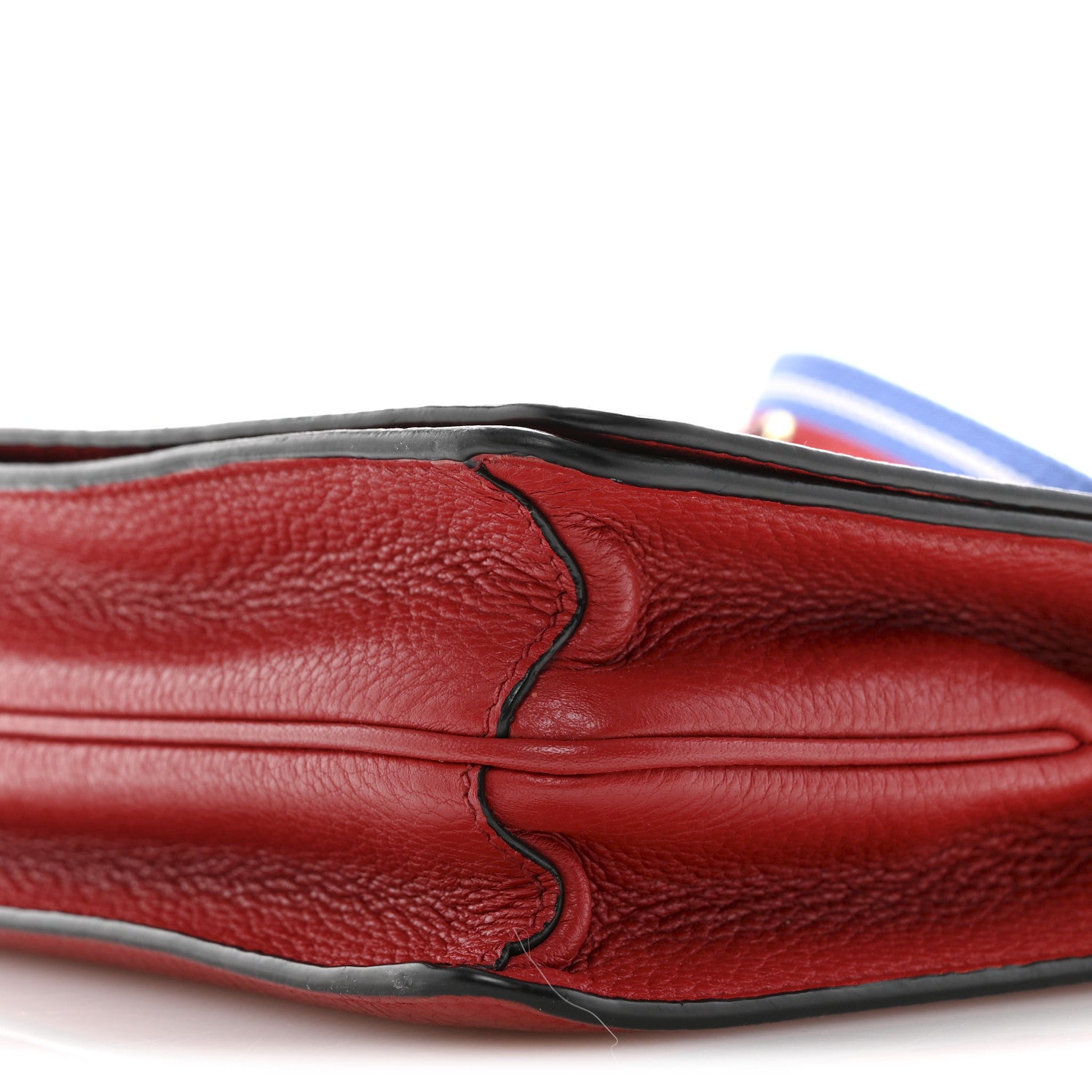 Prada Vitello Daino Flap Crossbody Rosso 11 of 16