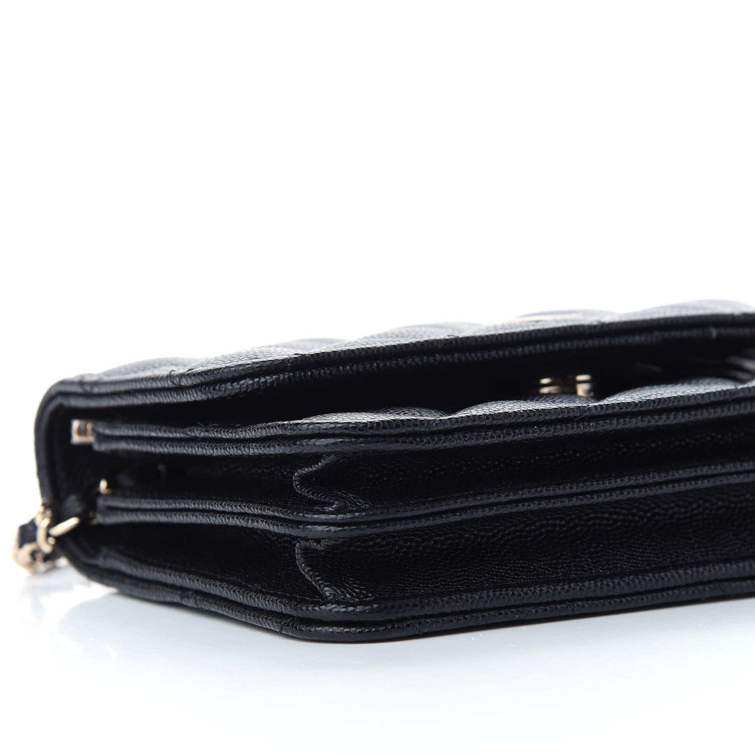 Chanel Caviar Quilted Mini Wallet On Chain WOC Black 10 of 13