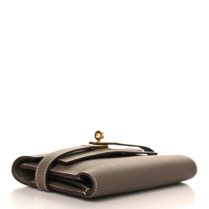 Hermes Epsom Medium Kelly Wallet Etoupe 4 of 8