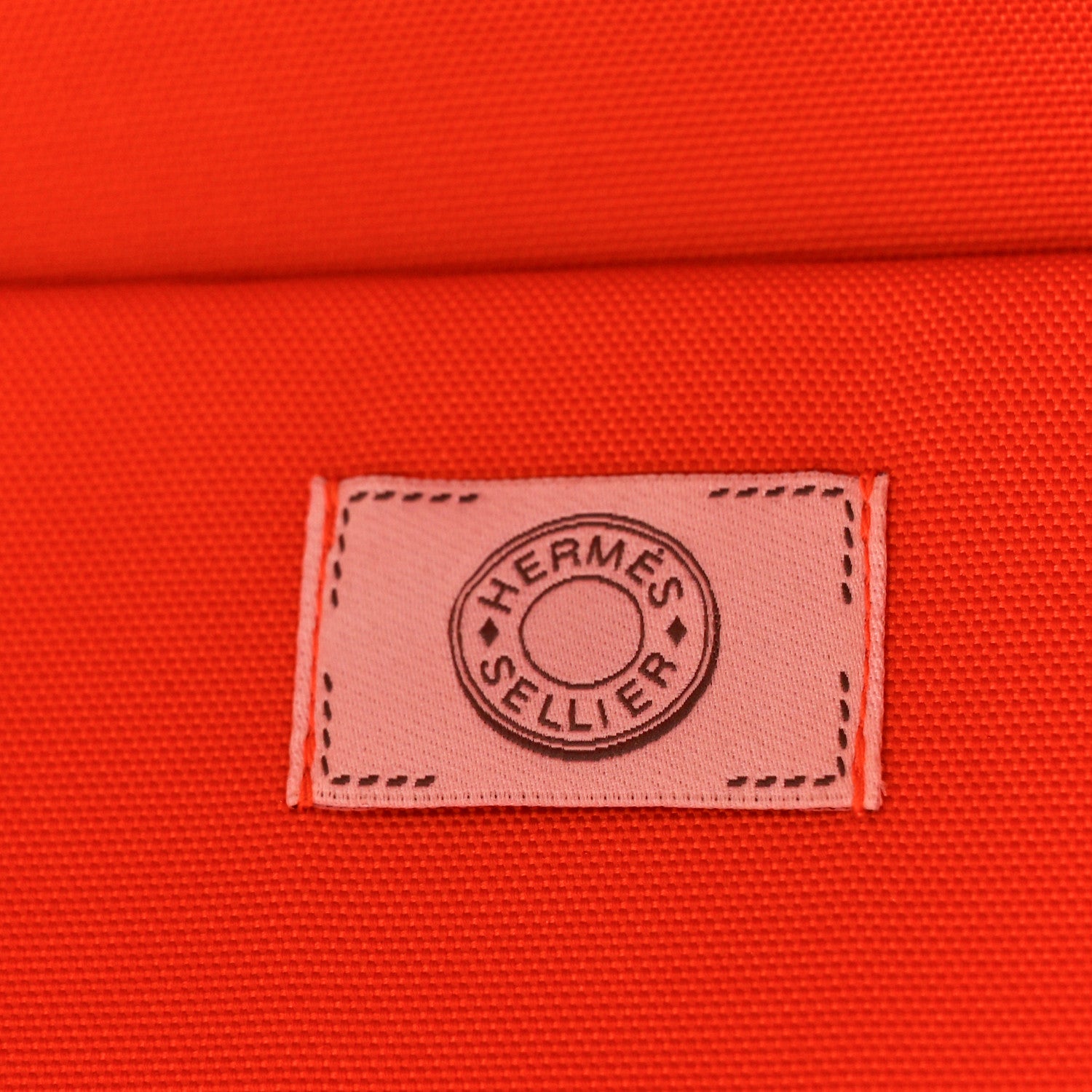 Hermes Polyamide Cotton Carrying Dog Bag Fauve Feu 6 of 8