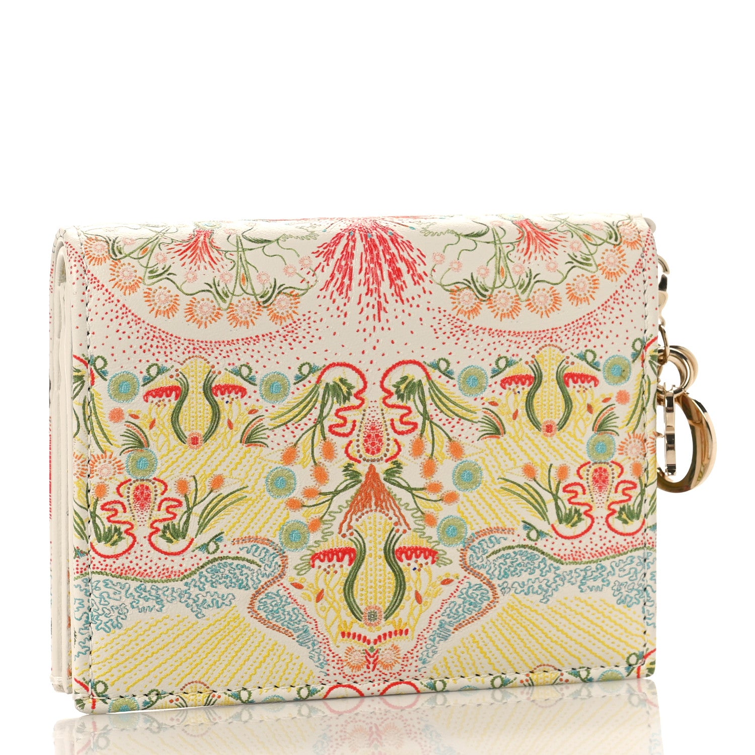 Christian Dior Printed Dior in Lights Compact Wallet Latte 3 of 8