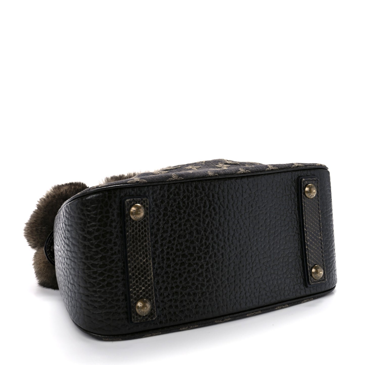 Monogram Denim Chinchilla Lizard Trapeze PM