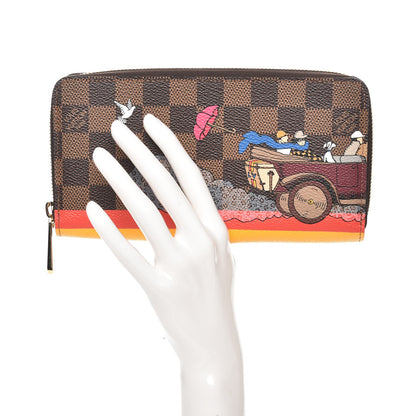 Louis Vuitton Damier Ebene 2015 Christmas Animation Zippy Wallet Poppy 2 of 7