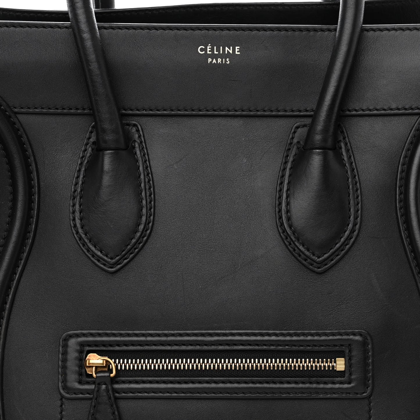 Smooth Calfskin Mini Luggage Black