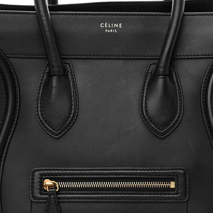 Celine Smooth Calfskin Mini Luggage Black 8 of 14