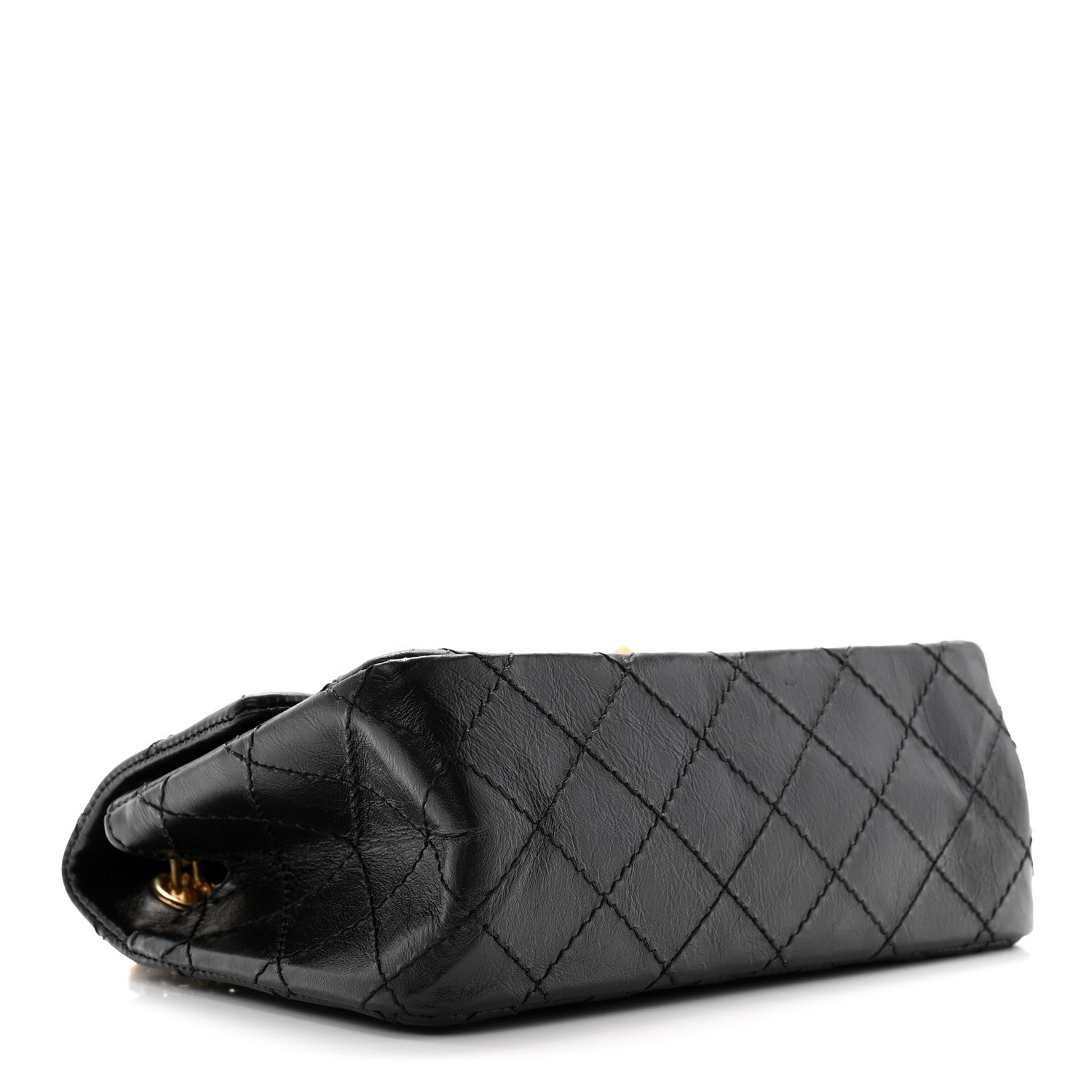 Chanel Aged Calfskin Quilted 2.55 Reissue Mini Flap Black 4 of 10