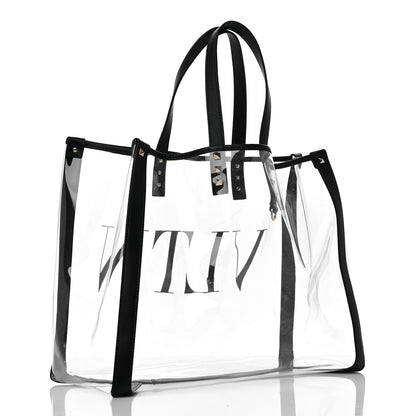 Valentino Garavani Plexy VLTN Shopping Bag Transparent 3 of 11