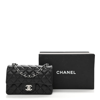 Chanel Lambskin Quilted Mini Rectangular Flap Black 10 of 10