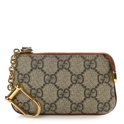 Gucci GG Supreme Monogram Key Case Brown 1 of 8