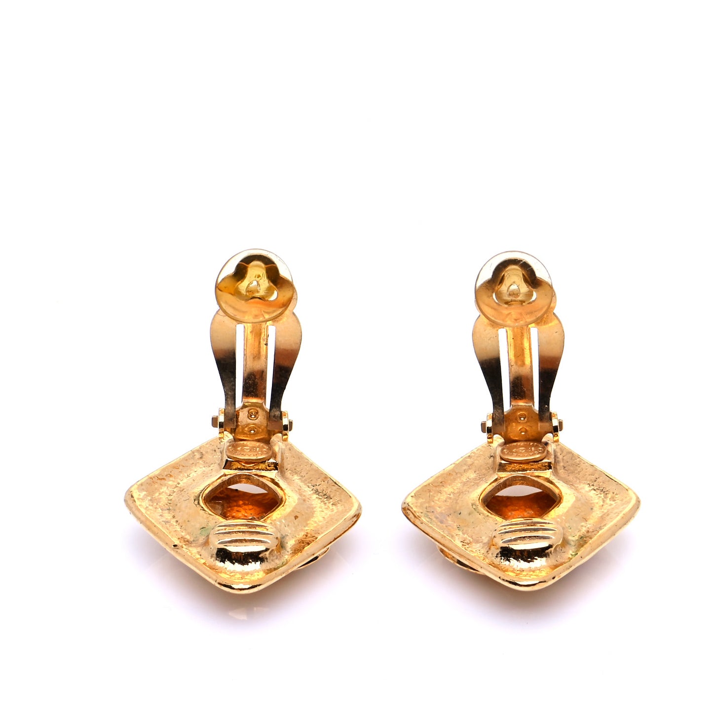 CC Clip On Earrings Gold
