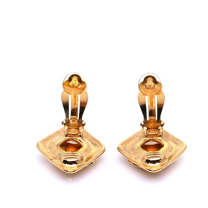Chanel CC Clip On Earrings Gold 3 of 6