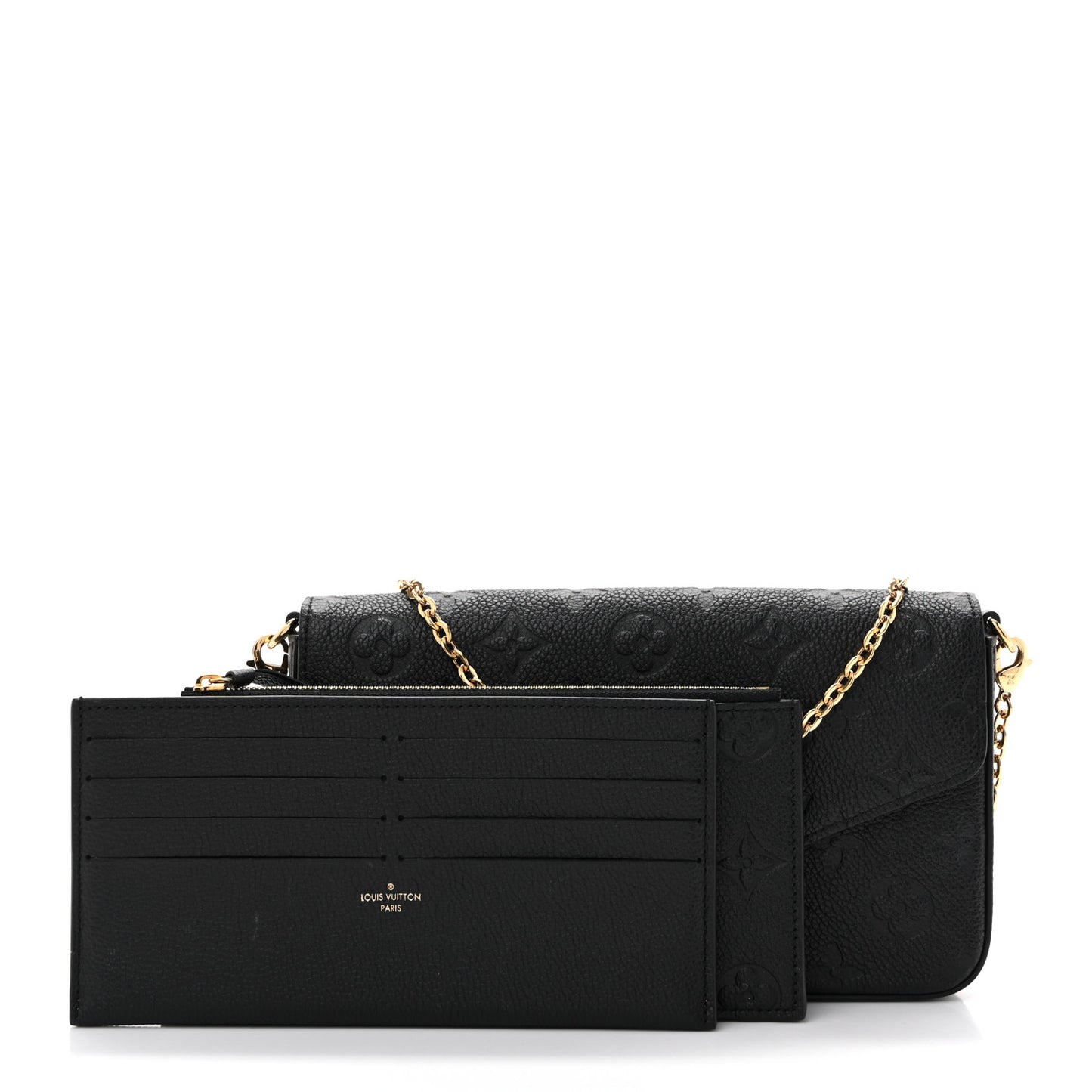 Empreinte Pochette Felicie Chain Wallet Black