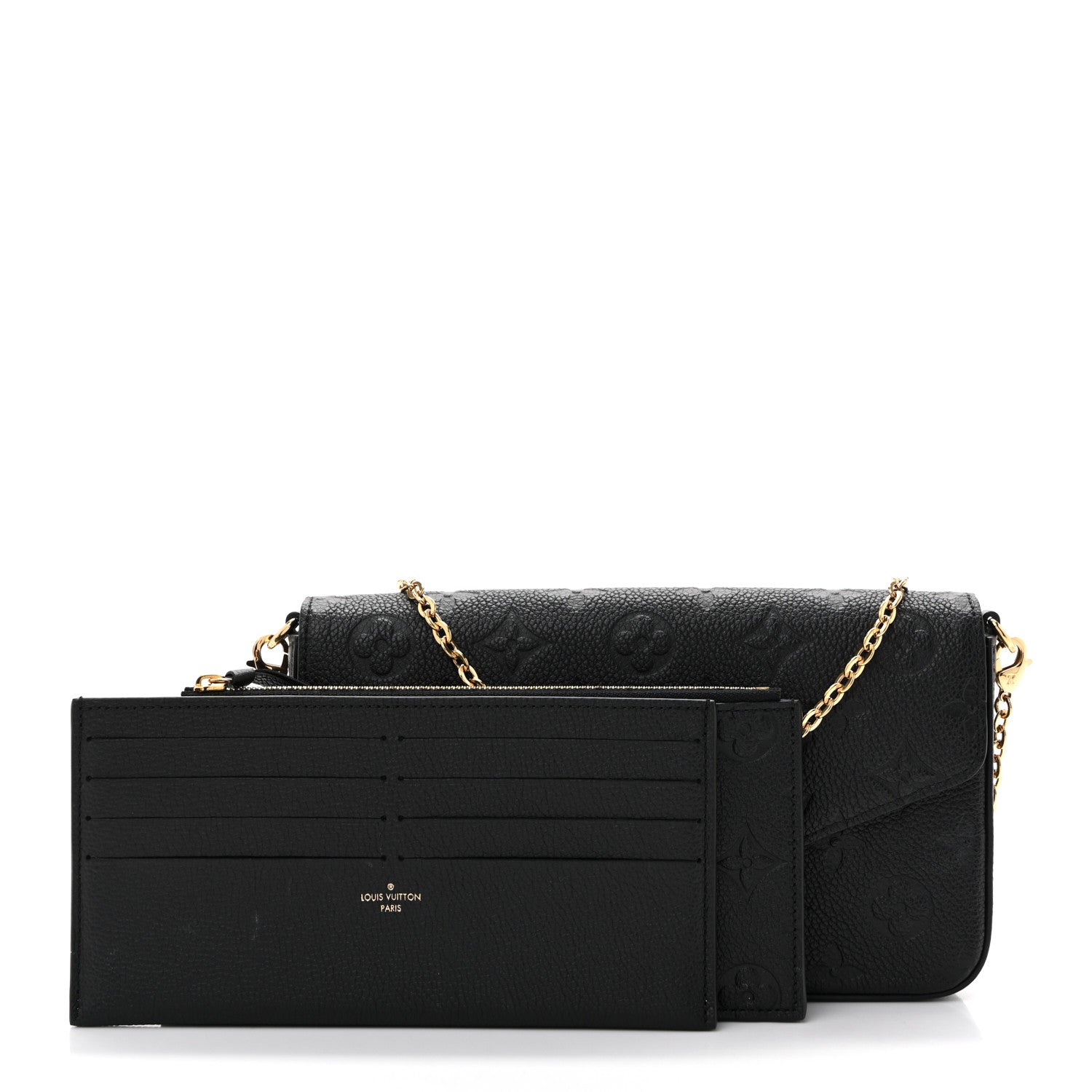 Louis Vuitton Empreinte Pochette Felicie Chain Wallet Black 11 of 11