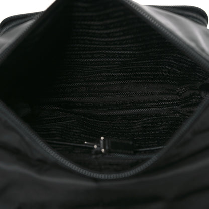 Prada Re-Nylon Vela Saffiano Pocket Single Buckle Messenger Shoulder Bag Black 5 of 8