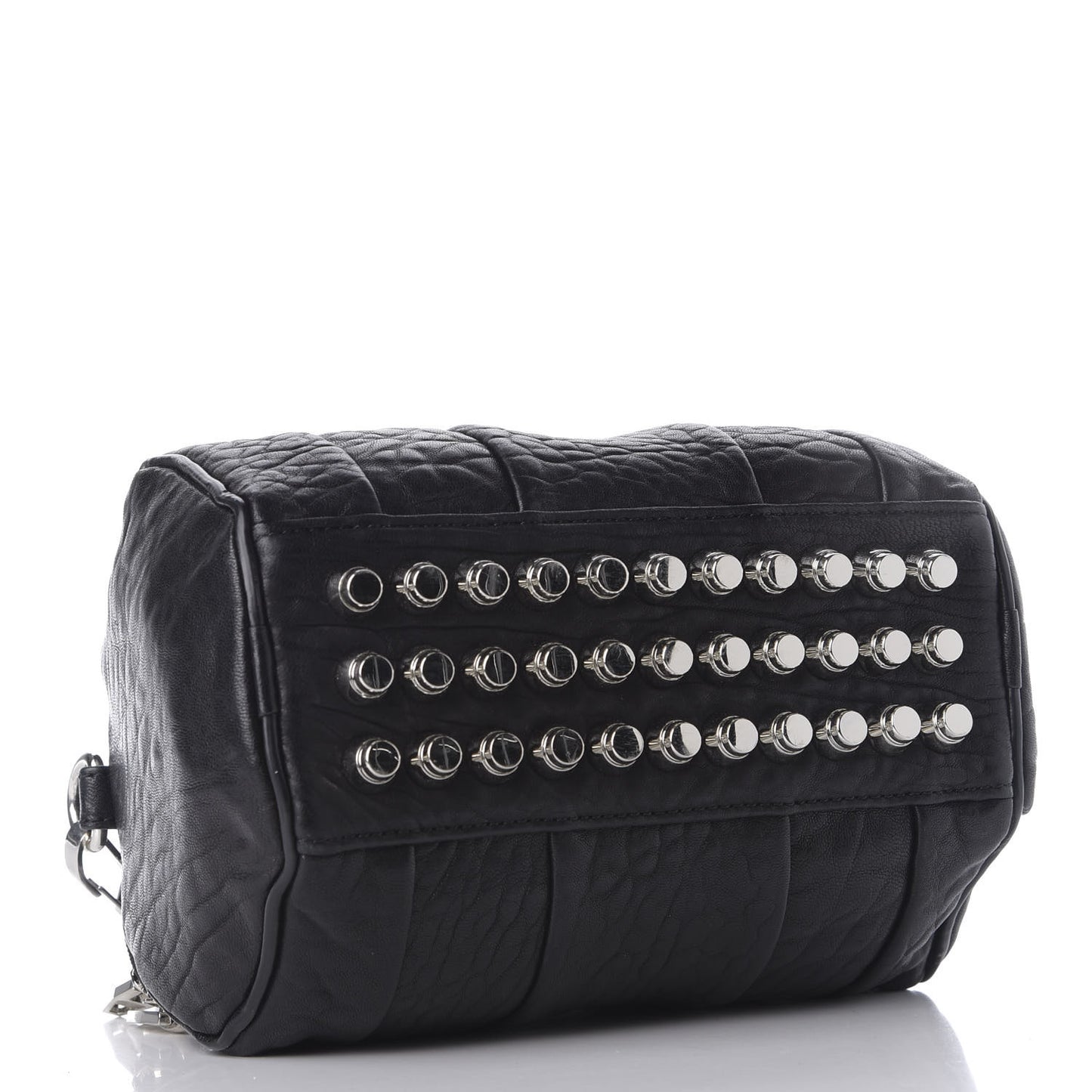 Pebbled Lambskin Mini Rockie Black Rhodium Hardware