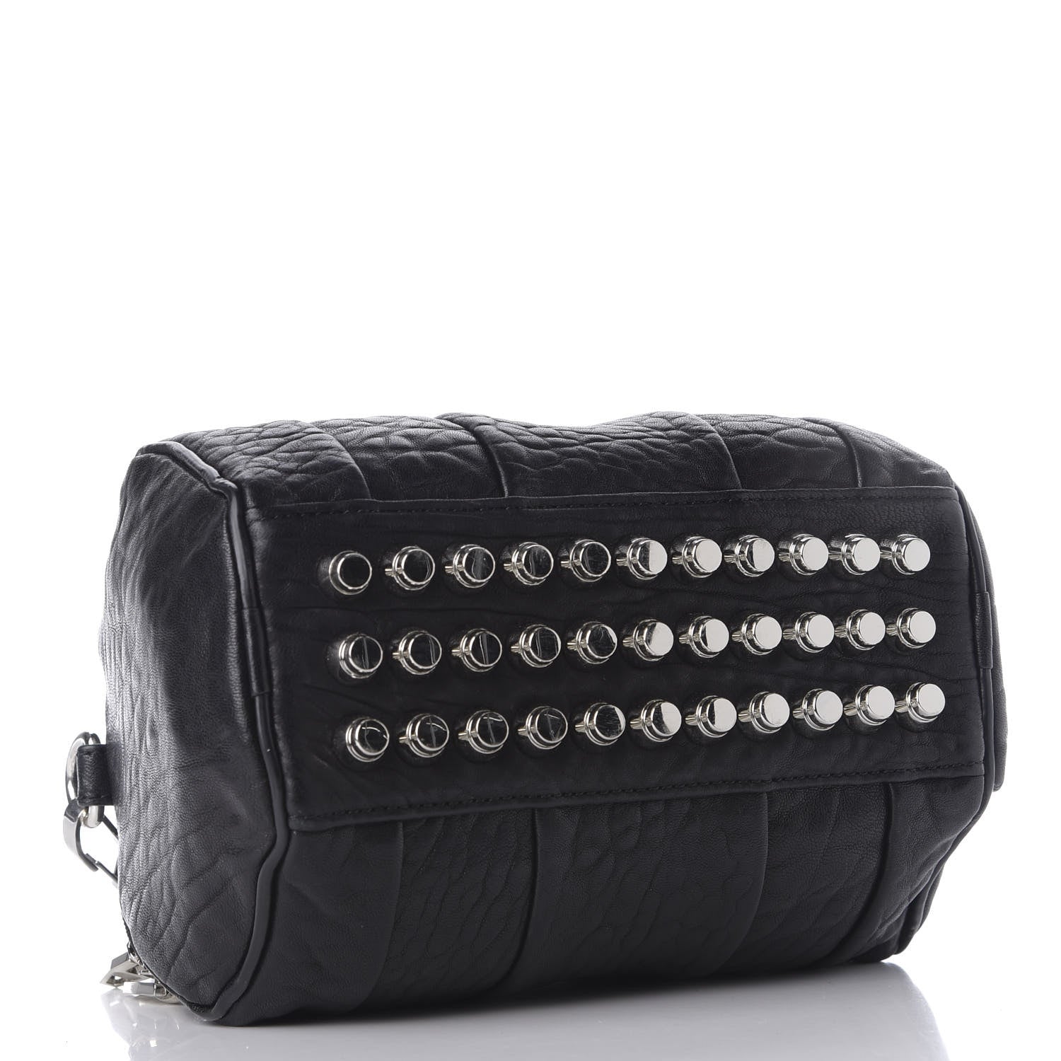 Alexander Wang Pebbled Lambskin Mini Rockie Black Rhodium Hardware 3 of 9