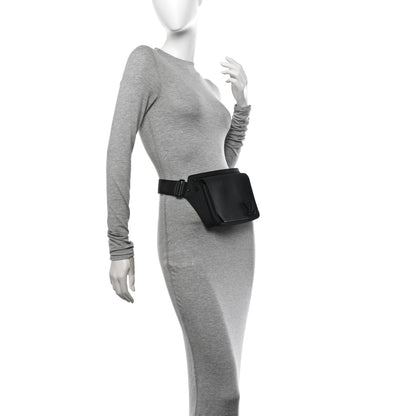 Louis Vuitton Grained Calfskin Aerogram Takeoff Slingbag Black 2 of 10