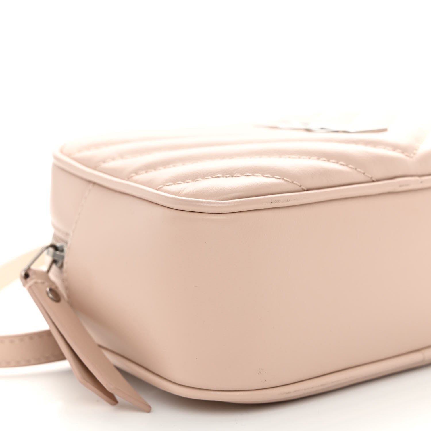 Saint Laurent Calfskin Matelasse Monogram Lou Belt Bag Marble Pink 8 of 9