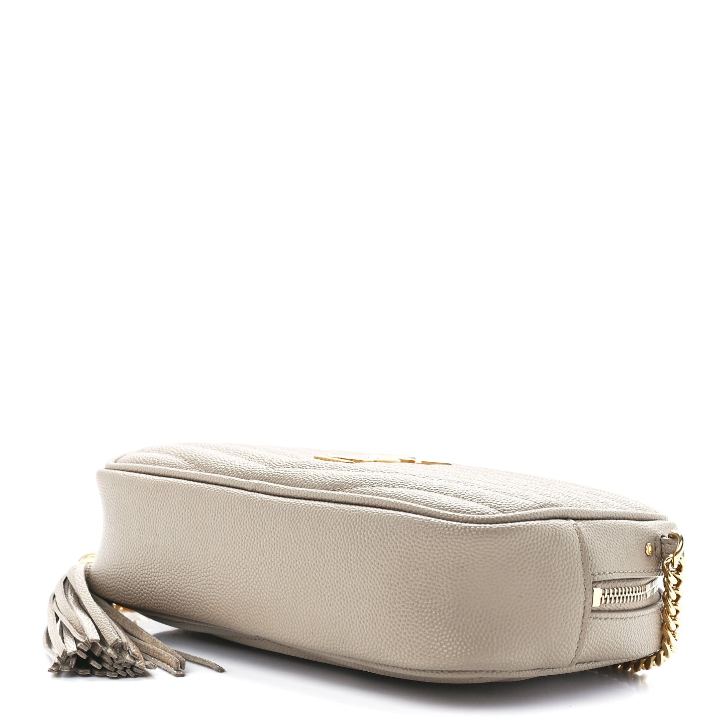 Grain De Poudre Matelasse Monogram Mini Lou Camera Bag Dark Beige