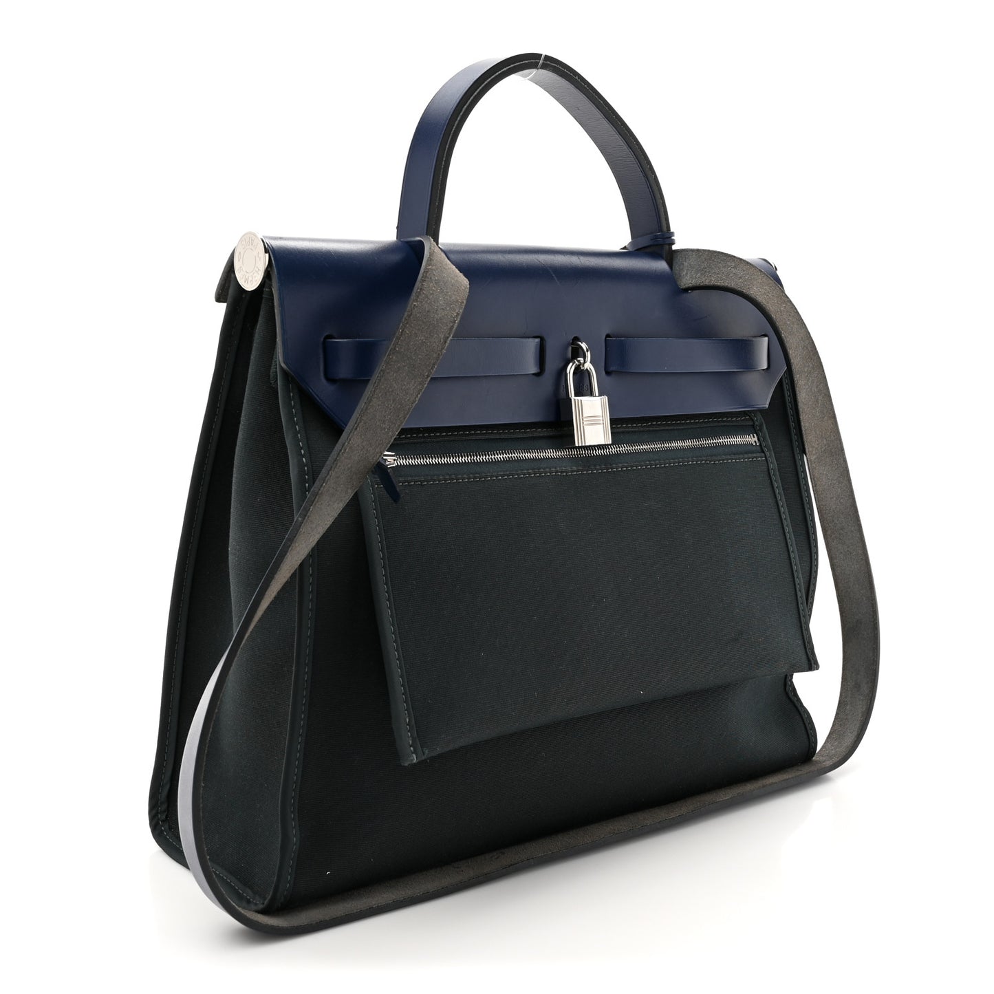 Military Toile Vache Hunter Herbag Zip 31 PM Bleu Marine Bleu Saphir