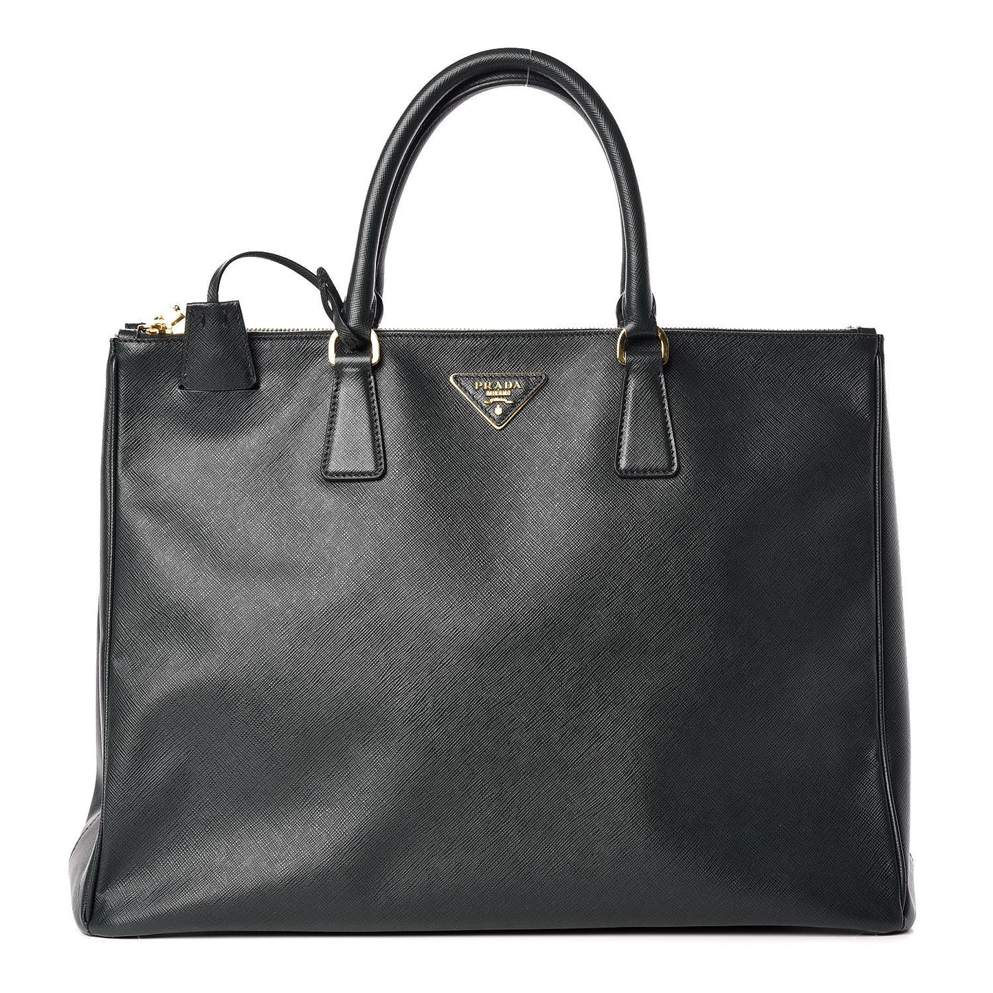 Saffiano Lux Extra Large Galleria Double Zip Tote Smeraldo