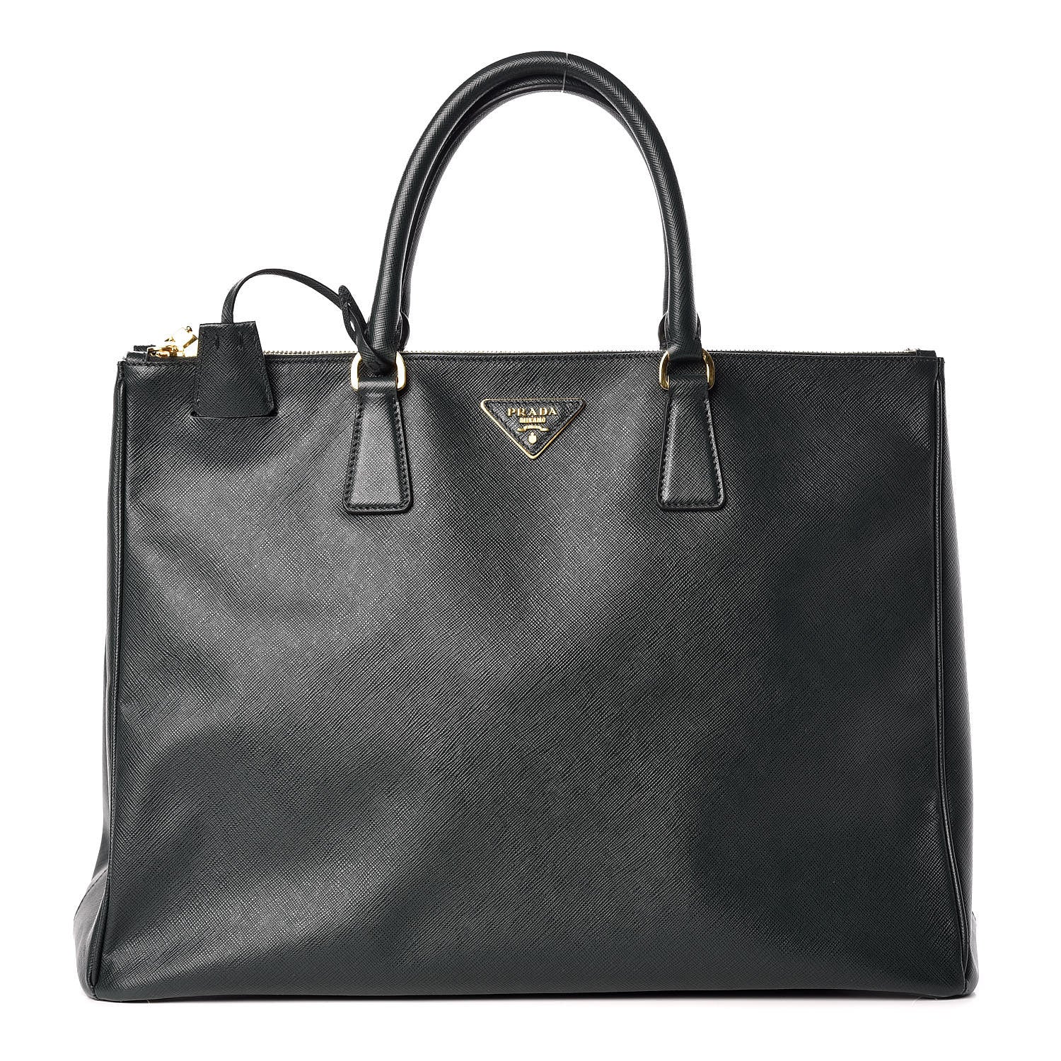 Prada Saffiano Lux Extra Large Galleria Double Zip Tote Smeraldo 1 of 14