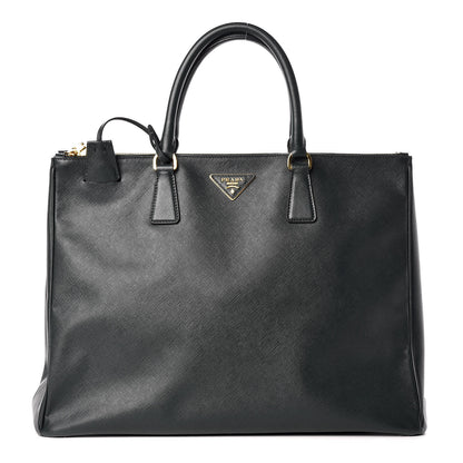 Prada Saffiano Lux Extra Large Galleria Double Zip Tote Smeraldo 1 of 14