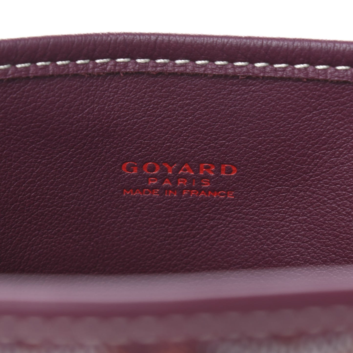 Goyardine Reversible Mini Anjou Burgundy