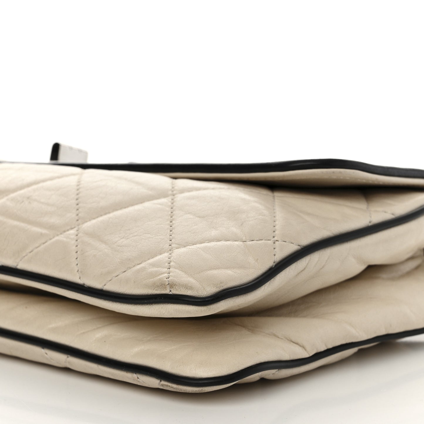 Lambskin East West Mademoiselle Flap Ivory