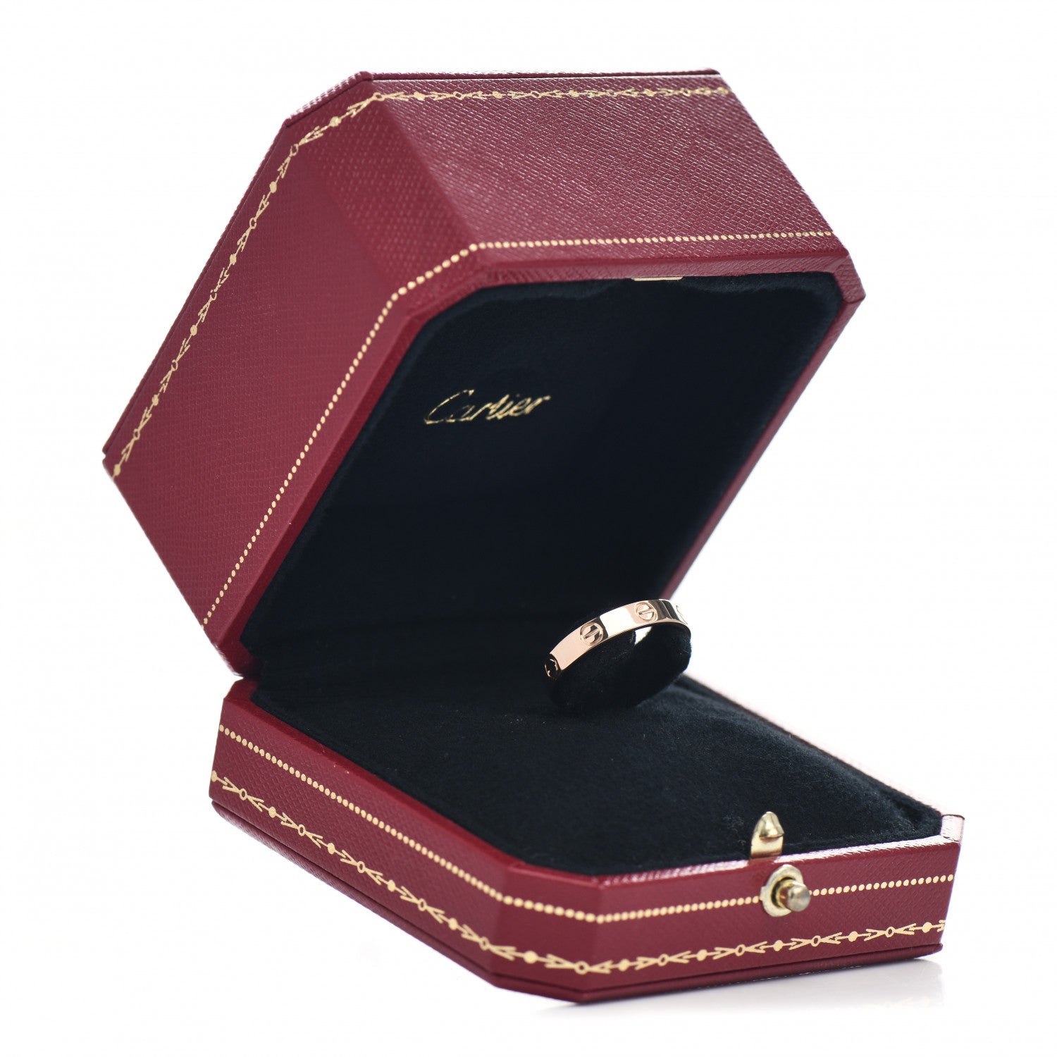 Cartier 18K Pink Gold 3.5mm LOVE Wedding Band Ring 55 7.25 5 of 5