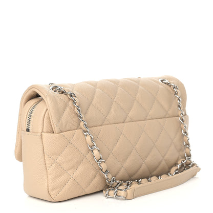 Chanel Caviar Quilted Medium Easy Flap Beige 3 of 9
